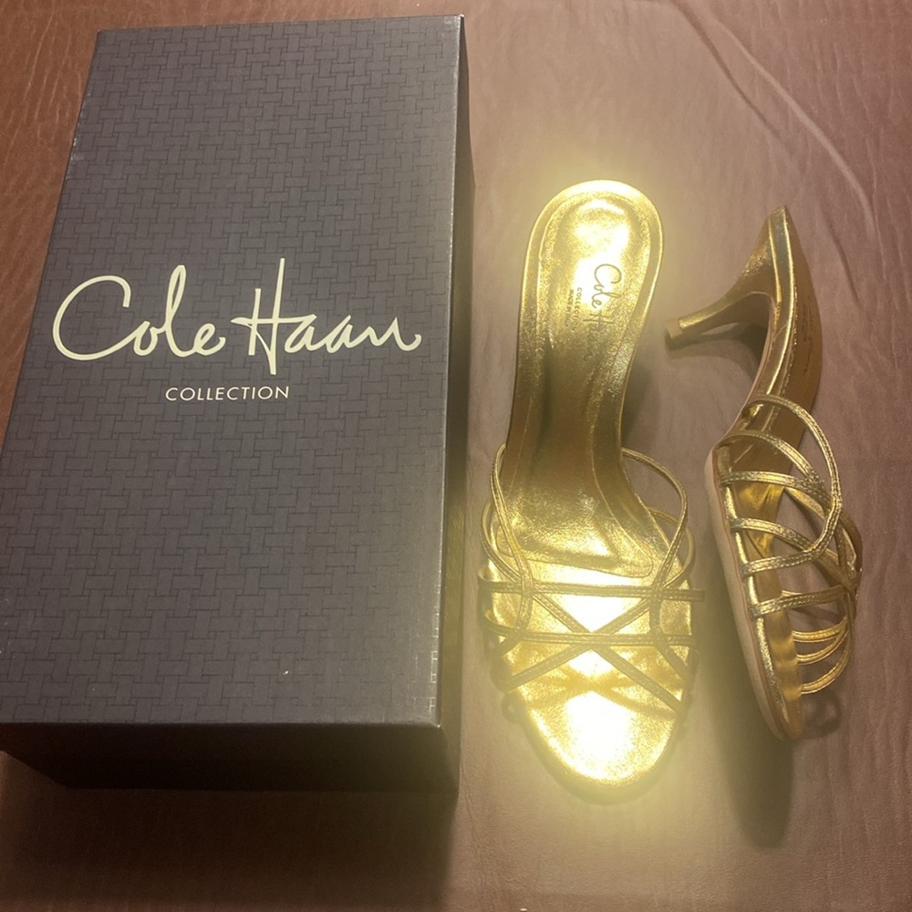 Cole Haan Catarina Slide Kitten Heels 7.5 New With Box